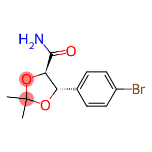 (4R,5S)-5-(4-bromophenyl)-2,2-dimethyl-1,3-dioxolane-4-carboxamide