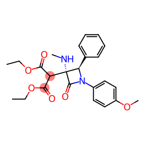 2-[(3R,4R)-3-(Methylamino)-1-(4-methoxyphenyl)-2-oxo-4-phenylazetidin-3-yl]malonic acid diethyl ester