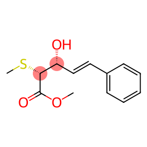 (2R,3R)-2-(Methylthio)-3-hydroxy-5-phenyl-4-pentenoic acid methyl ester