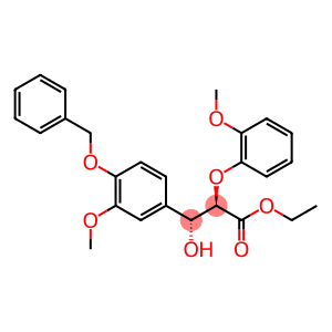 (2R,3R)-2-(2-Methoxyphenoxy)-3-hydroxy-3-(3-methoxy-4-benzyloxyphenyl)propanoic acid ethyl ester