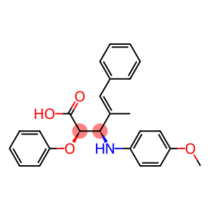 (2R,3R)-4-Methyl-2-phenoxy-3-(4-methoxyphenylamino)-5-phenyl-4-pentenoic acid