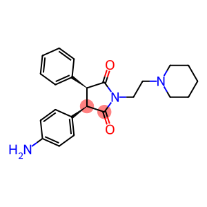 (3R,4S)-3-(4-Aminophenyl)-4-phenyl-1-(2-piperidinoethyl)pyrrolidine-2,5-dione