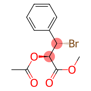 (2R*,3S*)-2-Acetoxy-3-bromo-3-phenylpropanoic acid methyl ester