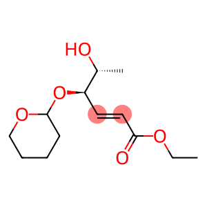 (4R,5R,E)-5-Hydroxy-4-[[(3,4,5,6-tetrahydro-2H-pyran)-2-yl]oxy]-2-hexenoic acid ethyl ester