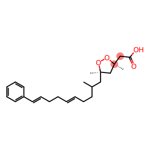 (3R,5R,10E,14E)-15-Phenyl-3,5,7-trimethyl-3,5-epidioxy-10,14-pentadecadienoic acid