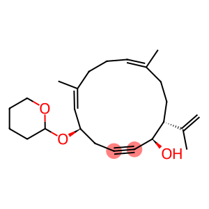 (1R,5R,6E,10E,14R)-14-(1-Methylethenyl)-7,11-dimethyl-5-[(tetrahydro-4H-pyran)-2-yloxy]cyclotetradeca-6,10-dien-2-yn-1-ol