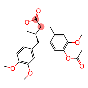 (3R,4R)-4-(3,4-Dimethoxybenzyl)-3-(4-acetoxy-3-methoxybenzyl)dihydrofuran-2(3H)-one