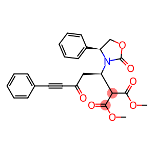 2-[(1R)-3-Oxo-1-[(4S)-2-oxo-4-phenyloxazolidin-3-yl]-5-phenyl-4-pentynyl]malonic acid dimethyl ester