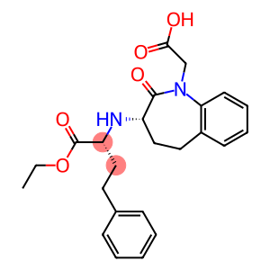 (2R)-4-Phenyl-2-[[[(3S)-2,3,4,5-tetrahydro-2-oxo-1-(hydroxycarbonylmethyl)-1H-1-benzazepin]-3-yl]amino]butyric acid ethyl ester