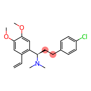 [R,(+)]-3-(p-Chlorophenyl)-1-(4,5-dimethoxy-2-vinylphenyl)-N,N-dimethyl-1-propanamine