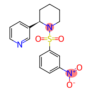 3-{(2R)-1-[(3-NITROPHENYL)SULFONYL]PIPERIDIN-2-YL}PYRIDINE