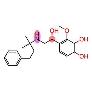 (R)-N-(1,1-Dimethyl-3-phenylpropyl)-2-hydroxy-2-(3,4-dihydroxy-2-methoxyphenyl)ethanamine