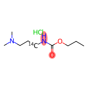 (RL) PROPAMOCARB HYDROCHLORIDE, 3-, [DIMETHYLAMINO PROPYLAMINE-1-14C]