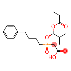 2-[[(R)-2-Methyl-1-(1-oxopropoxy)propoxy](4-phenylbutyl)phosphinyl]acetic acid