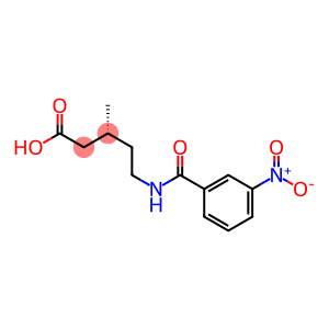 [R,(+)]-3-Methyl-5-(m-nitrobenzoylamino)valeric acid