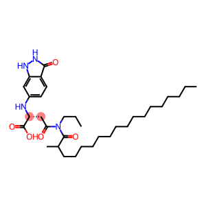 (2R)-3-[2-Methyl-1-oxopropyl(octadecyl)aminocarbonyl]-2-[(2,3-dihydro-3-oxo-1H-indazol)-6-ylamino]propionic acid