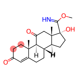 (17R)-17-Hydroxy-3,11-dioxoandrost-4-ene-17-carbimidic acid methyl ester