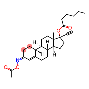 (17R)-17-(Hexanoyloxy)-19-norpregn-4-en-20-yn-3-one O-acetyl oxime