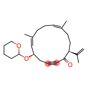 (5R,6E,10E,14S)-14-(1-Methylethenyl)-7,11-dimethyl-5-[(tetrahydro-4H-pyran)-2-yloxy]cyclotetradeca-6,10-dien-2-yn-1-one