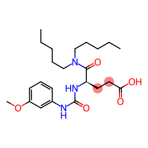 (R)-5-(Dipentylamino)-4-[((3-methoxyanilino)carbonyl)amino]-5-oxopentanoic acid