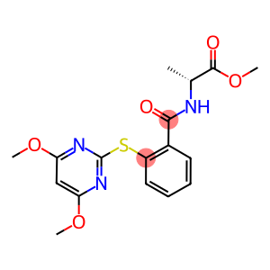 (2R)-2-[2-[(4,6-DIMETHOXYPYRIMIDIN-2-YL)THIO]BENZAMIDO]PROPANOIC ACID, METHYL ESTER