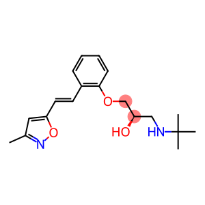 (R)-1-[(1,1-Dimethylethyl)amino]-3-[2-[(E)-2-(3-methyl-5-isoxazolyl)ethenyl]phenoxy]-2-propanol