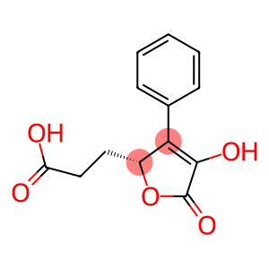 (R)-2,5-Dihydro-4-hydroxy-5-oxo-3-phenyl-2-furanpropanoic acid