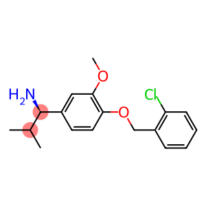 (1R)-1-(4-[(2-CHLOROPHENYL)METHOXY]-3-METHOXYPHENYL)-2-METHYLPROPYLAMINE