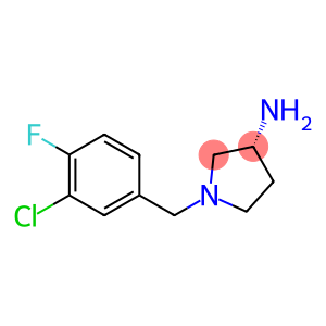 (3R)-1-(3-chloro-4-fluorobenzyl)pyrrolidin-3-amine