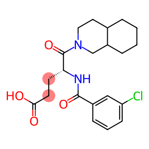 (R)-4-(3-Chlorobenzoylamino)-5-oxo-5-[(decahydroisoquinolin)-2-yl]valeric acid