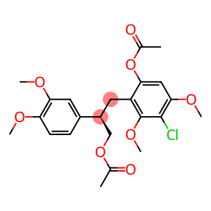 [R,(-)]-3-(3-Chloro-6-acetyloxy-2,4-dimethoxyphenyl)-2-(3,4-dimethoxyphenyl)-1-propanol acetate