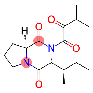 (3R,8aS)-2-(3-Methyl-2-oxobutyryl)-3-[(1R)-1-methylpropyl]-1,2,3,4,6,7 ,8,8a-octahydropyrrolo[1,2-a]pyrazine-1,4-dione