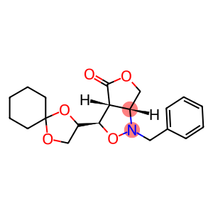 [3R,3aR,6aR]-3-[(R)-1,4-Dioxaspiro[4.5]decan-2-yl]tetrahydro-1-benzyl-1H,4H-furo[3,4-c]isoxazol-4-one