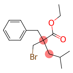 2R-BENZYL-3R-BROMOMETHYL-4-METHYLPENTANOIC ACID ETHYL ESTER