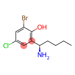 2-((1R)-1-AMINOPENTYL)-6-BROMO-4-CHLOROPHENOL