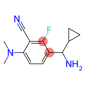 3-((1R)AMINOCYCLOPROPYLMETHYL)-6-(DIMETHYLAMINO)-2-FLUOROBENZENECARBONITRILE