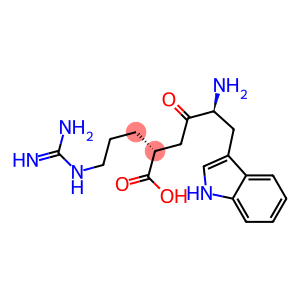 (2R)-5-[(Aminoiminomethyl)amino]-2-[(S)-4-(1H-indol-3-yl)-3-amino-2-oxobutyl]pentanoic acid