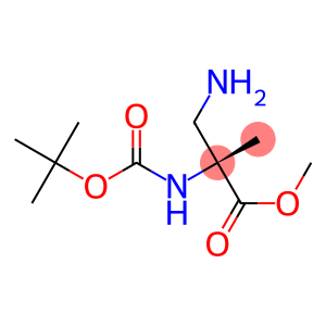 (R)-2-(Aminomethyl)-2-[[(tert-butyloxy)carbonyl]amino]propanoic acid methyl ester