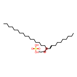 Sulfuric acid 2-(1-decenyl)octadecyl=sodium ester salt