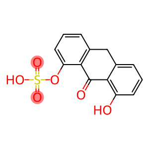 Sulfuric acid hydrogen (9,10-dihydro-8-hydroxy-9-oxoanthracen)-1-yl ester