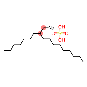 Sulfuric acid 2-heptyl-3-undecenyl=sodium ester salt