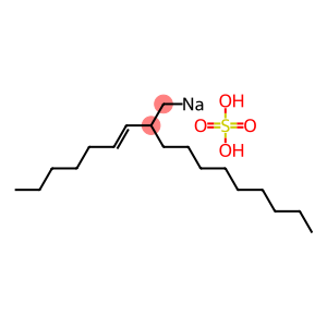 Sulfuric acid 2-(1-heptenyl)undecyl=sodium ester salt