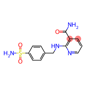 2-{[(4-sulfamoylphenyl)methyl]amino}pyridine-3-carboxamide