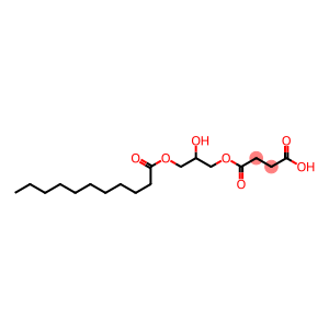 Succinic acid hydrogen 1-[2-hydroxy-3-(undecanoyloxy)propyl] ester