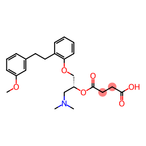 Succinic acid hydrogen 1-[(2R)-3-(dimethylamino)-1-[2-[2-(3-methoxyphenyl)ethyl]phenoxy]propan-2-yl] ester