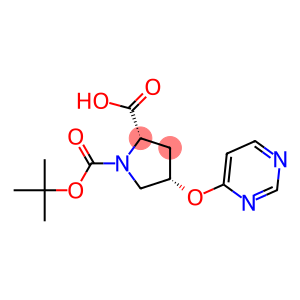 (2S,4S)-1-(tert-butoxycarbonyl)-4-(pyrimidin-4-yloxy)pyrrolidine-2-carboxylic acid