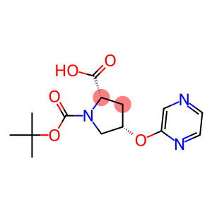 (2S,4S)-1-(tert-butoxycarbonyl)-4-(pyrazin-2-yloxy)pyrrolidine-2-carboxylic acid