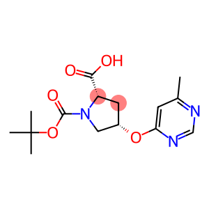 (2S,4S)-1-(tert-butoxycarbonyl)-4-[(6-methylpyrimidin-4-yl)oxy]pyrrolidine-2-carboxylic acid