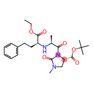 (4S)-3-[(2S)-2-[[(1S)-1-(Ethoxycarbonyl)-3-phenylpropyl]amino]propionyl]-1-methyl-2-oxo-4-imidazolidinecarboxylic acid=tert-butyl ester