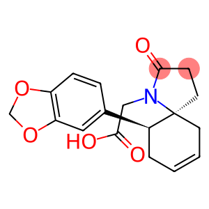 (5S,10S)-2-Oxo-10-(1,3-benzodioxol-5-yl)-1-azaspiro[4.5]dec-7-ene-1-acetic acid